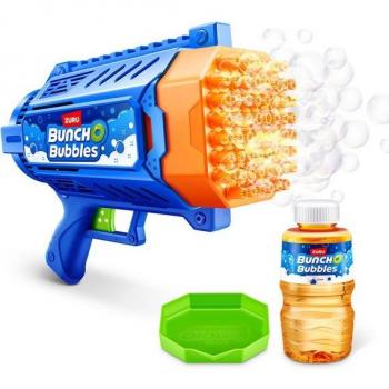Lanzador de Burbujas Bunch O Bubbles Blaster Zuru - Lanzador de burbujas, incluye múltiples burbujas, fácil de usar, diseño colorido y atractivo, ideal para niños y fiestas al aire