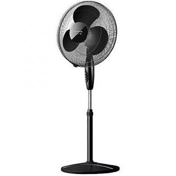 Taurus Greco 16CR Elegance - Ventilador de pedestal de 40 W, oscilante, base redonda, altura ajustable, sistema de oscilación automática/inclinación ajustable, 3 aspas/diámetro 40 cm, silencioso
