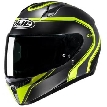 Casco Integral HJC C10 Elie Negro Amarillo Talla XL