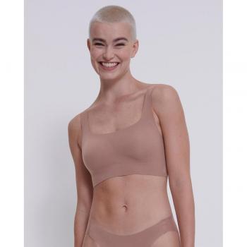 Sloggi Women's Seamless Invisible Zero Feel 2.0 Bra Top - Large Brown