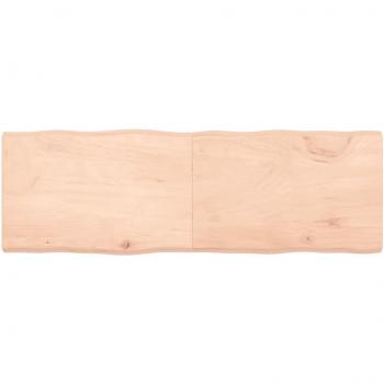 Tablero de mesa madera maciza roble bordes vivos 180x60x(2-6) cm Marrón sin tratar