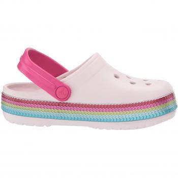 Crocs Crocband Sequin Band Clog K, Zuecos Unisex niño, Rosa