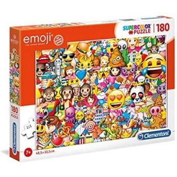 Clementoni- Emoji Puzzle Suelo, 180 Piezas, Multicolor, 180pezzi