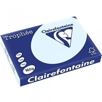 Papel multifuncional Clairefontaine Trophée, DIN A3, 160 g/m², color azul claro