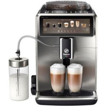 Cafetera Superautomática Saeco Xelsis Suprema SM8885/00 - Acero Inoxidable, 1.7L, 15 Bares, Pantalla Táctil, Molinillo Cerámico