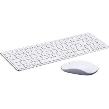Set de Teclado y Ratón Inalámbricos Rapoo 9300M - Diseño Ultrafino, Conexión Multi-Modal (Bluetooth y 2.4 GHz), QWERTZ (Alemán), Color