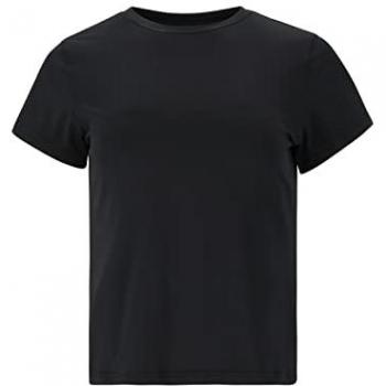 Camiseta Athlecia Almi Mujer Manga Corta Negra