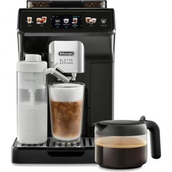 Cafetera Automática De'Longhi Eletta Explore ECAM452.57.G con Espumador de Leche Automático y más de 40 Bebidas, Pantalla Táctil