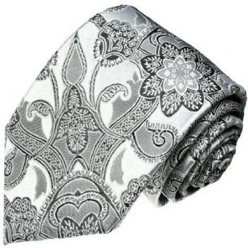 Lorenzo Cana - Corbata - Paisley - para hombre gris Silber, Grau