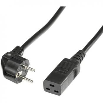 Cable de Alimentación Roline Schuko-IEC320-C19 16A 3.00 m Negro