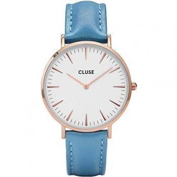 CLUSE Reloj Analógico para Mujer de Cuarzo con Correa en Cuero CL18033