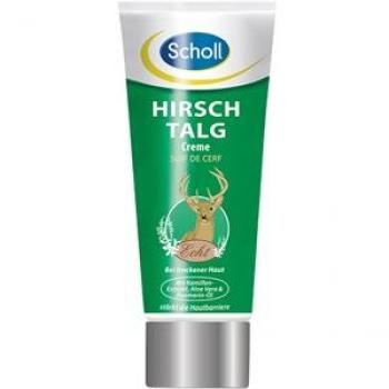 Crema para pies Scholl con extracto de sebo de ciervo, para pies suaves