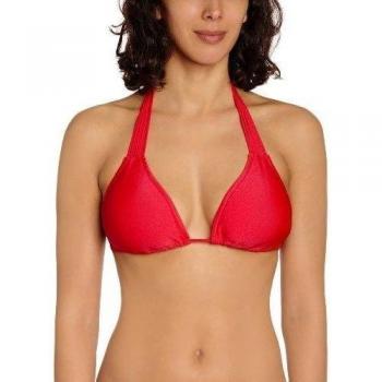 Seafolly Shimmer - Parte de arriba de bikini sin tirantes para mujer, color rouge