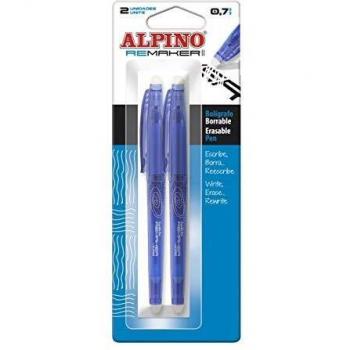 Alpino Blister 2 Boligrafos Remaker II Azul, BB000200