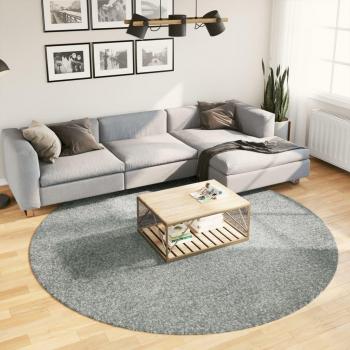 Alfombra de pelo largo moderna PAMPLONA Ø 240 cm Color Antracita, Beige, Crema y más Alfombras de área para Sala de Estar Dormitorio Habitación Salón