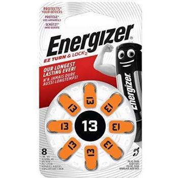 Energizer - Pilas de Reloj, Pack de 8 AC13, pilas de audífonos de larga duración, protección para el aparato y duración