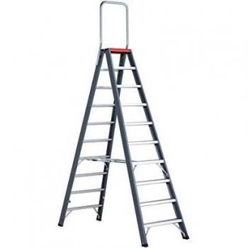 Escalera de aluminio Altrex Falco doble acceso 2x10 peldaños, altura de trabajo 4350 mm