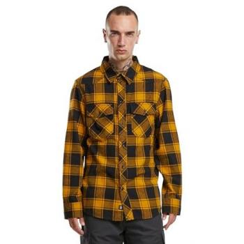 Camisa de cuadros de manga larga Brandit para hombres - XL