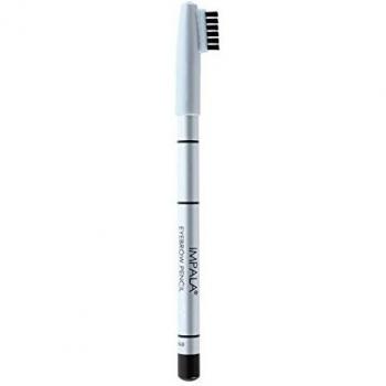 Impala Lapiz para Cejas 01 Negro Larga Duración con Brocha