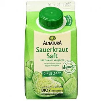 Zumo de Chucrut Bio Fermentado con Bacterias Ácido Lácticas, 500 ml