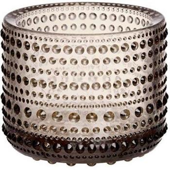 Iittala Kastehelmi Soporte para Velas de té, marrón, 64mm