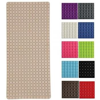 MSV - Alfombrilla de baño, Color Beige, única