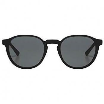 Komono Liam Carbon Unisex Oval Sunglasses with UV Protection and Scratch-Resistant Lenses