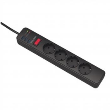 Regleta Enchufes 4 Tomas con interruptor ELBE RE002