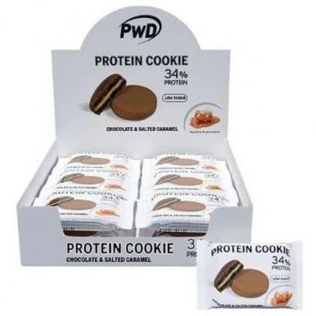 PWD Nutrition Protein Cookie 34% Chocolate Salted Caramel 18 x 30g
