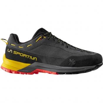 Zapatillas de Aproximación de Cuero La Sportiva Tx Guide Leather para Hombre Carbono / Amarillo EU 40