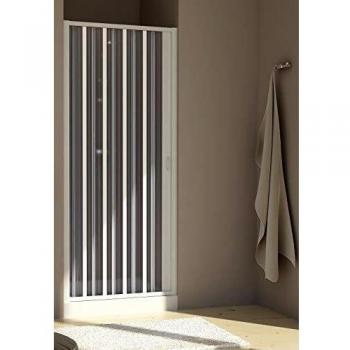 Puerta de ducha extensible de PVC modelo Aura Lateral 100 cm altura 185 cm