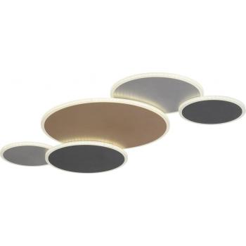 Plafón LED Q-Piato Paul Neuhaus 5 luces, funcionalidad Smart Home, RGB, Dimmable, Control por APP y Alexa