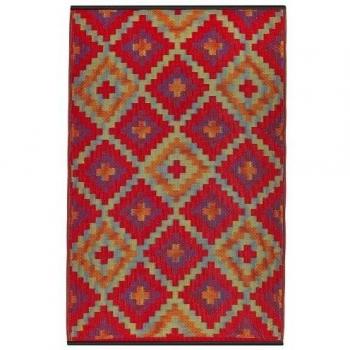 Fab Habitat Saman - Alfombra, 90 x 150 cm, color naranja y violeta