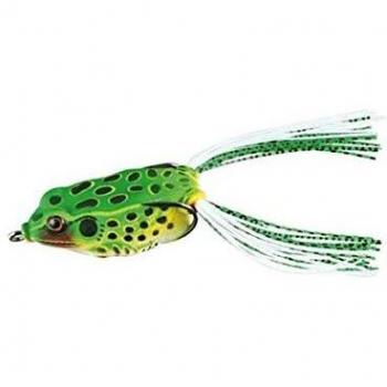 'Nomura Soft LURES Frog 2,2 Green Black Dots