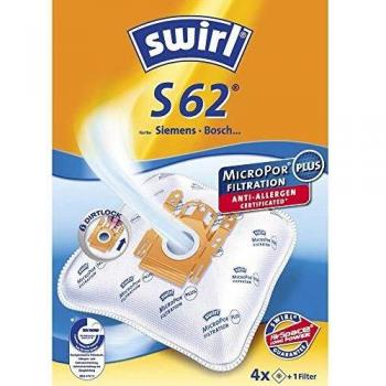 Swirl H 62 MicroPor - Bolsas de papel filtrantes antiolores con filtro Hepa
