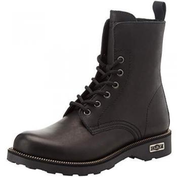 Cult Zeppelin 472 Women's Black Lace-up Ankle Boots