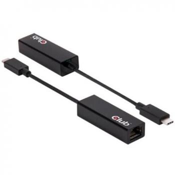 CLUB3D USB Type 3.1 C to Gigabit Ethernet Adapter - Adaptador para Cable