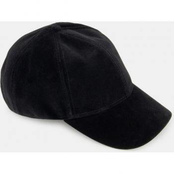 Gorra baker Tintoretto en negro con acabado aterciopelado
