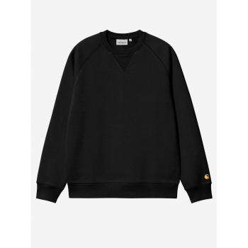 Sudadera Carhartt WIP Chase para hombre, cuello redondo, ajuste regular, color negro, talla XL