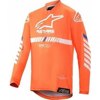 Alpinestars Kinder Crossshirt Racer Tech Fluor Orange-S