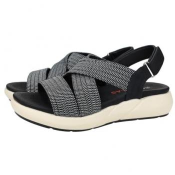 Sandalias Doctor Cutillas 31405 Negras con Velcro y Cintas Gruesas, Frescas y Ligeras para Mujer