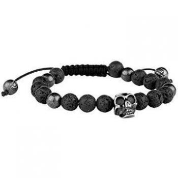 Police Pulsera para Hombre Acero Inoxidable con Piedra