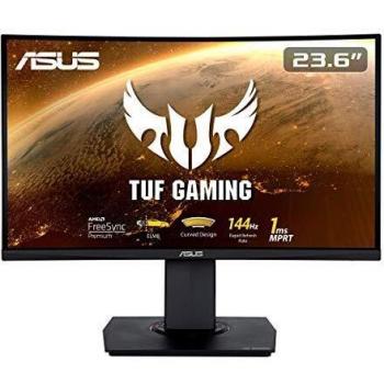 ASUS TUF Gaming VG24VQ 23.6 Widescreen VA LED Black Curved Multimedia Monitor