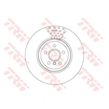 Disco de freno TRW DF6605S, frente, ventilado, altamente carbonizado, 1 pieza