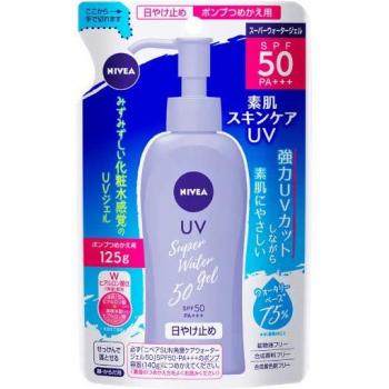 Kao Nivea UV Water Gel Refill 125g SPF50 PA+++ [Sunscreen for face and body]