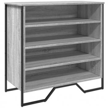 Zapatero de madera de ingeniería gris Sonoma 80x38x78 cm
