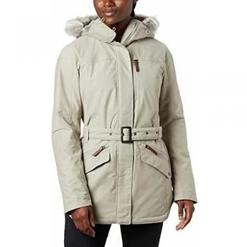 Columbia 1515501 Chaqueta Impermeable con Capucha para Mujer, Carson Pass II Jacket, Gris