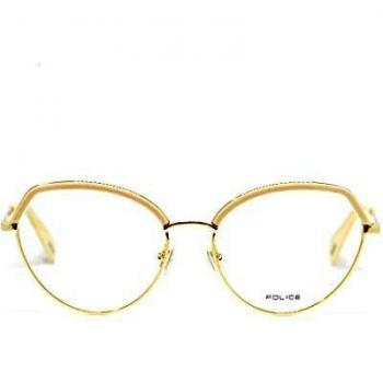 Police Gold Butterfly Optical Glasses Frame for Women - One Size