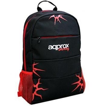 Approx Gaming APPGBP01 - Mochila Gaming, Color Negro y Rojo