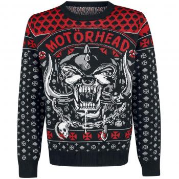 Motörhead Holiday Sweater 2018 Christmas Jumper Negro/Rojo S